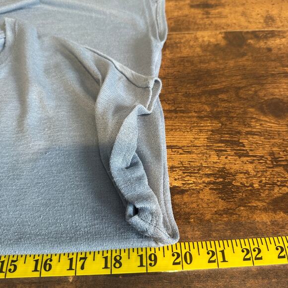 Orvis Classic Collection Top Small Oversized Light Blue Short Sleeve Stretchy - Picture 3 of 12